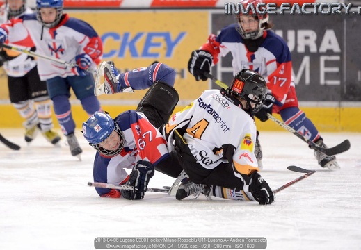 2013-04-06 Lugano - Hockey Milano Rossoblu U11